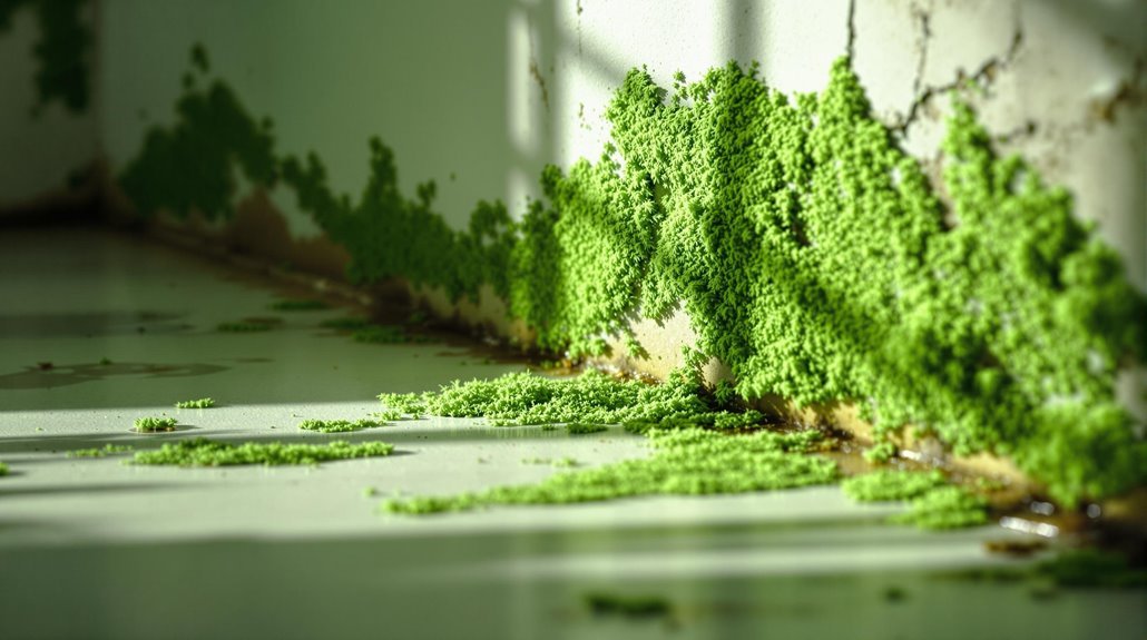 recognizing green mold presence