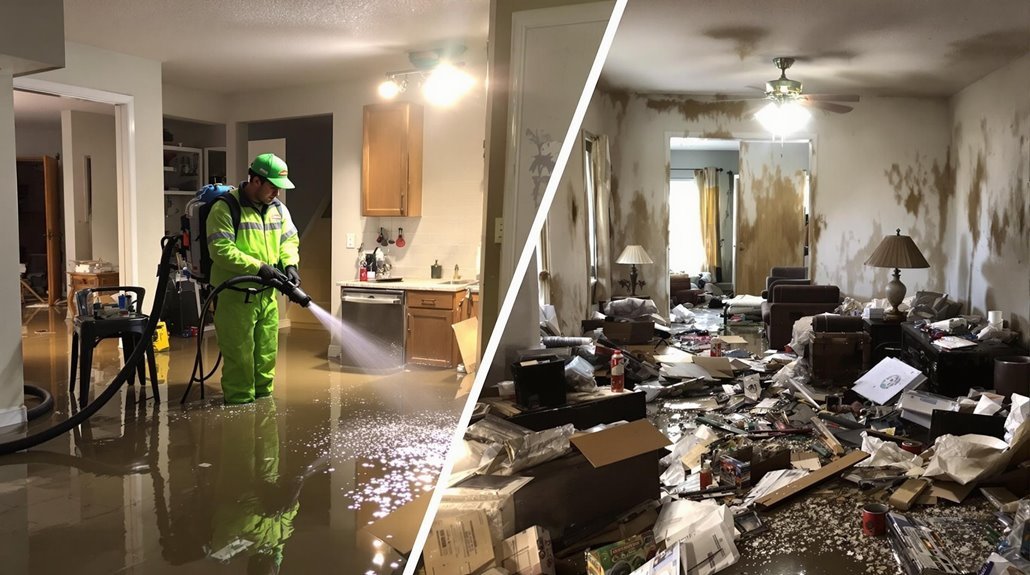 water damage repair process