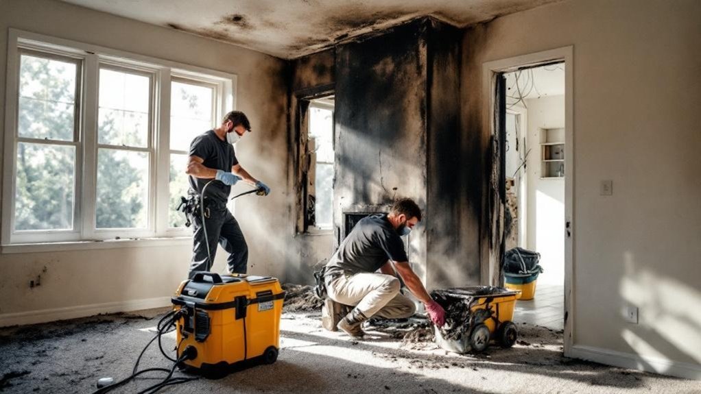 fire damage restoration steps