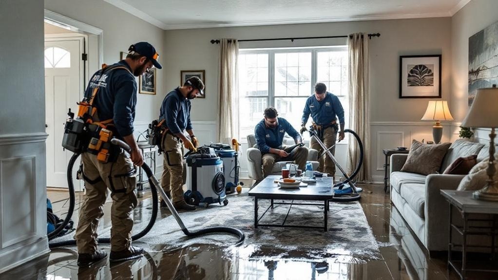 rapid water damage restoration